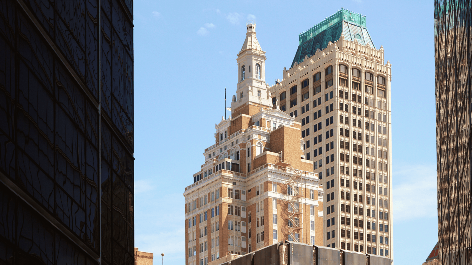 Downtown Tulsa art deco towers